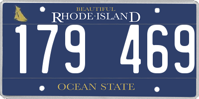 RI license plate 179469