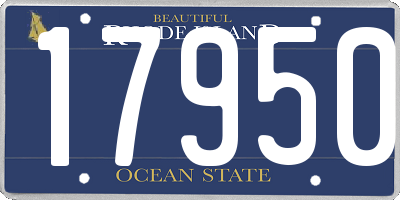 RI license plate 17950