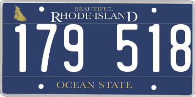 RI license plate 179518