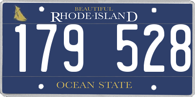 RI license plate 179528