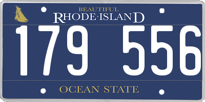 RI license plate 179556