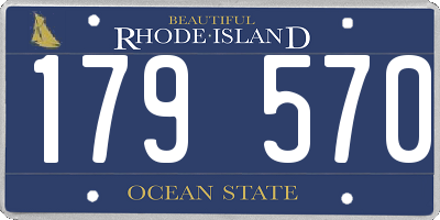 RI license plate 179570