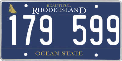 RI license plate 179599