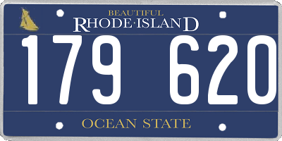RI license plate 179620