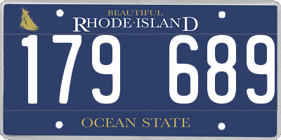 RI license plate 179689
