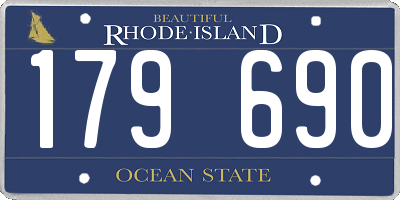 RI license plate 179690