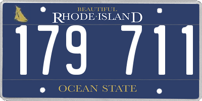 RI license plate 179711