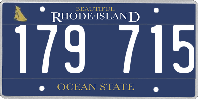 RI license plate 179715