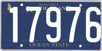 RI license plate 17976
