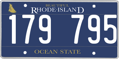 RI license plate 179795