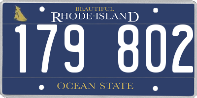 RI license plate 179802