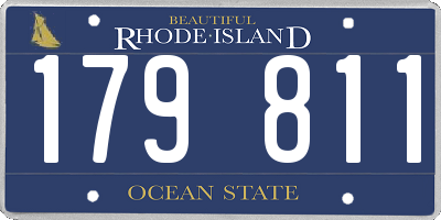 RI license plate 179811