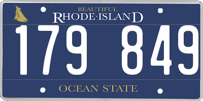 RI license plate 179849