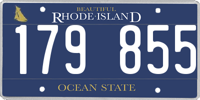 RI license plate 179855