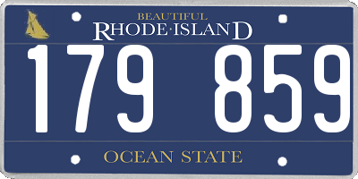 RI license plate 179859