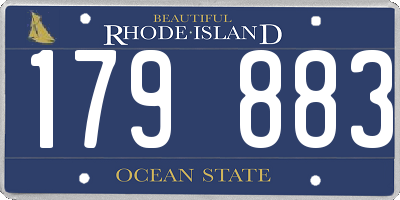 RI license plate 179883