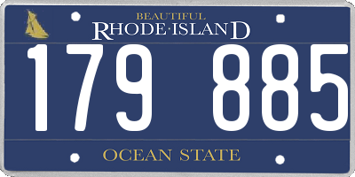 RI license plate 179885