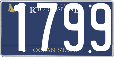 RI license plate 1799