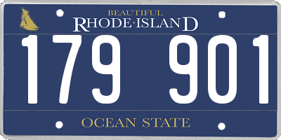 RI license plate 179901