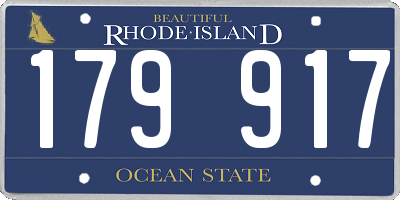RI license plate 179917