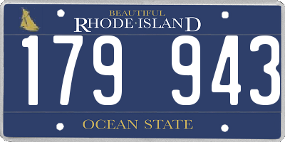 RI license plate 179943
