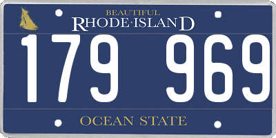 RI license plate 179969