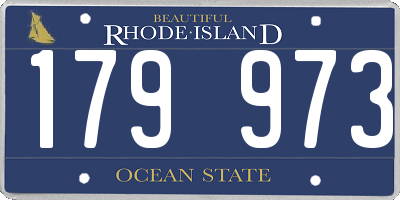 RI license plate 179973