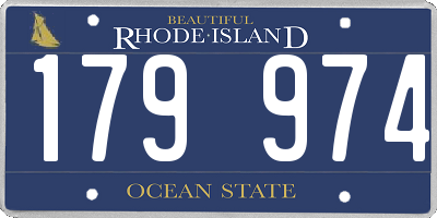 RI license plate 179974