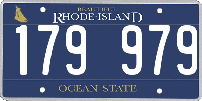 RI license plate 179979