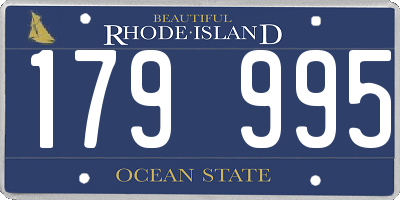 RI license plate 179995