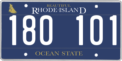 RI license plate 180101