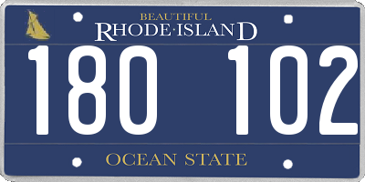 RI license plate 180102