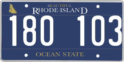 RI license plate 180103