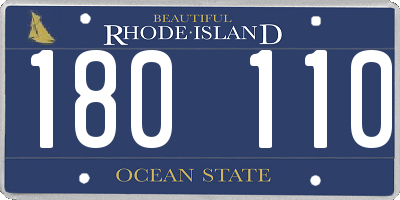 RI license plate 180110