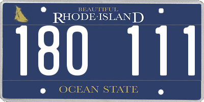 RI license plate 180111