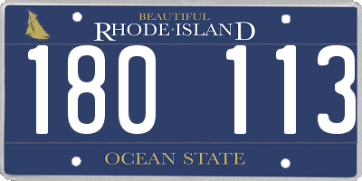 RI license plate 180113