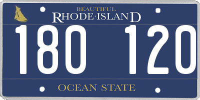 RI license plate 180120