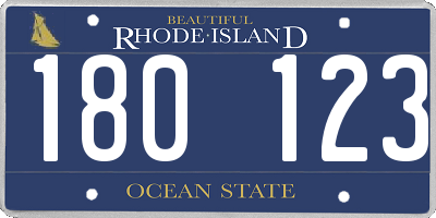 RI license plate 180123