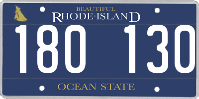 RI license plate 180130