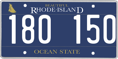 RI license plate 180150