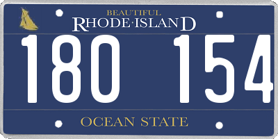 RI license plate 180154
