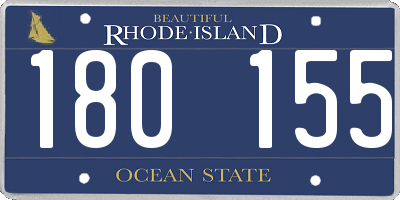 RI license plate 180155