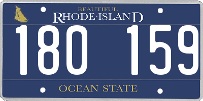 RI license plate 180159