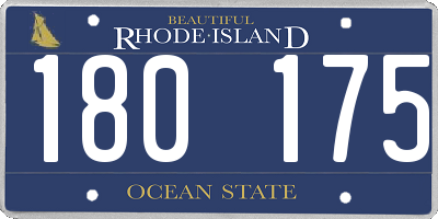 RI license plate 180175