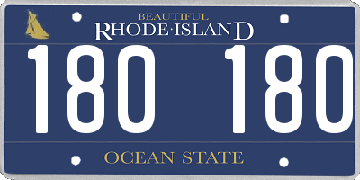 RI license plate 180180