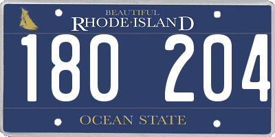 RI license plate 180204