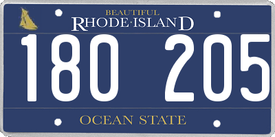 RI license plate 180205