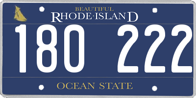 RI license plate 180222