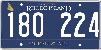 RI license plate 180224
