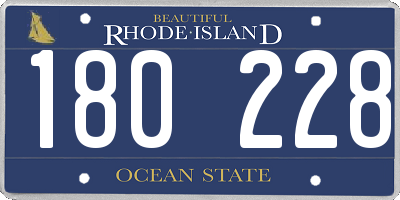 RI license plate 180228